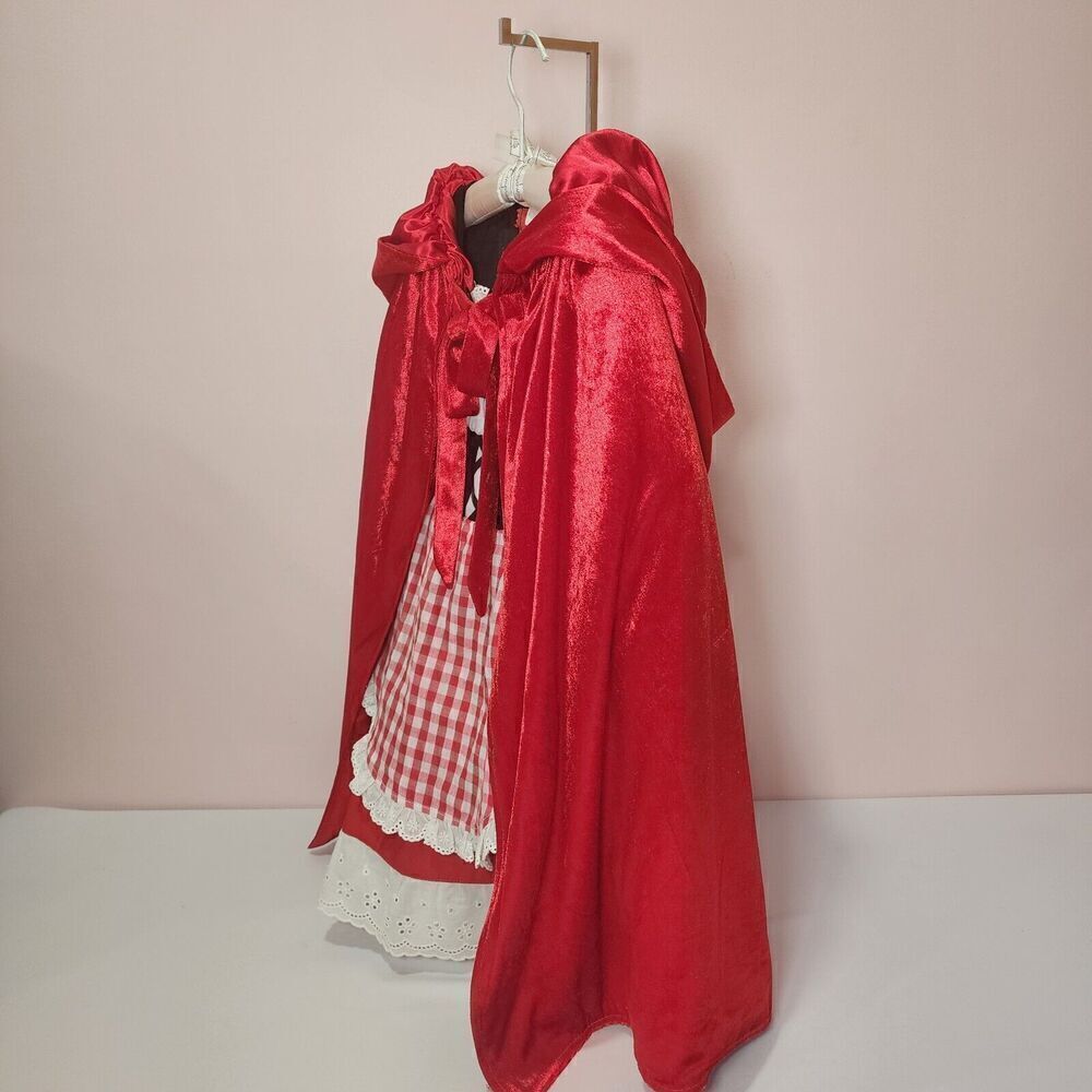 Chasing Fireflies Wishcfaft Little Red Ridding Hood Sz 4 Dress, Cape - Picture 2 of 8